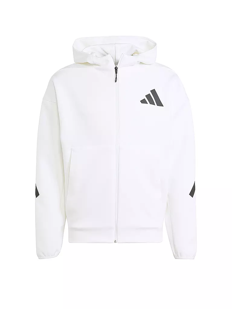 Adidas kapuzenjacke weiß on sale